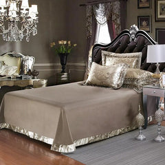 طقم أغطية سرير جاكار مقاس كوين كينج، 4 قطع