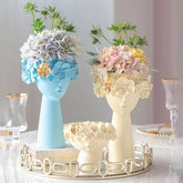 مزهرية تاج الزهور الملونة