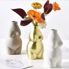 Feminine Curves Nude Female Ceramic Vase
