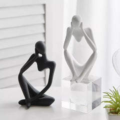 Abstract Thinker Figurine Sculpture