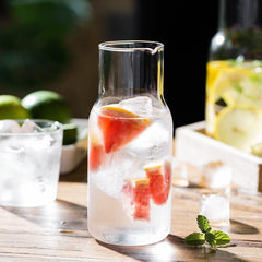 طقم إبريق زجاجي وكوب