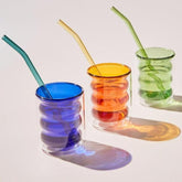 كوب زجاجي معزول مزدوج الجدار