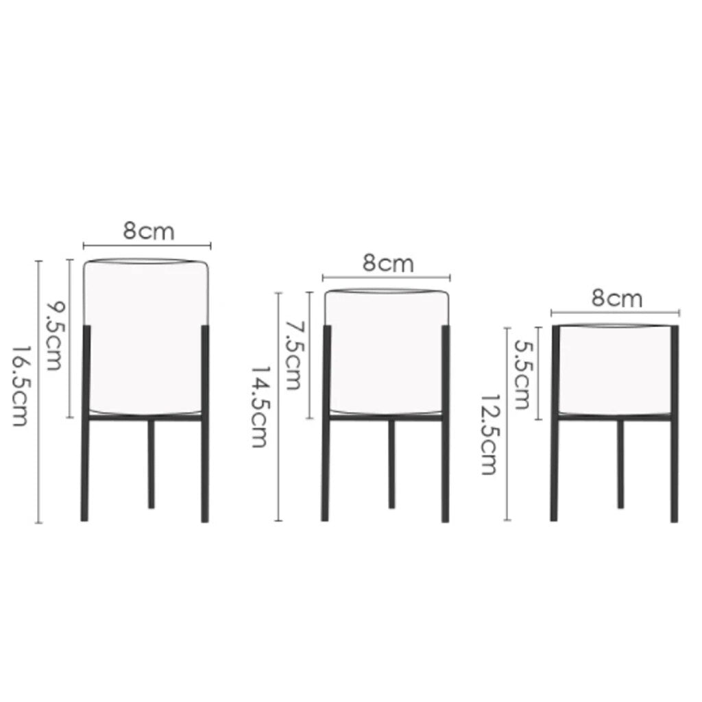 مزهريات سيراميك على الطراز الاسكندنافي