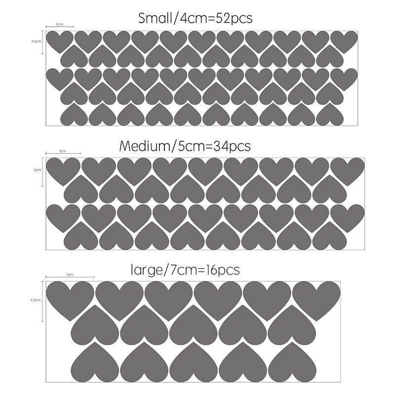 ملصقات ديكورية لغرفة الطفلة، ملصق حائط على شكل قلب ذهبي، ملصقات جدارية لغرفة الأطفال، ملصقات جدارية لتزيين الغرفة، ملصقات حائط للأطفال