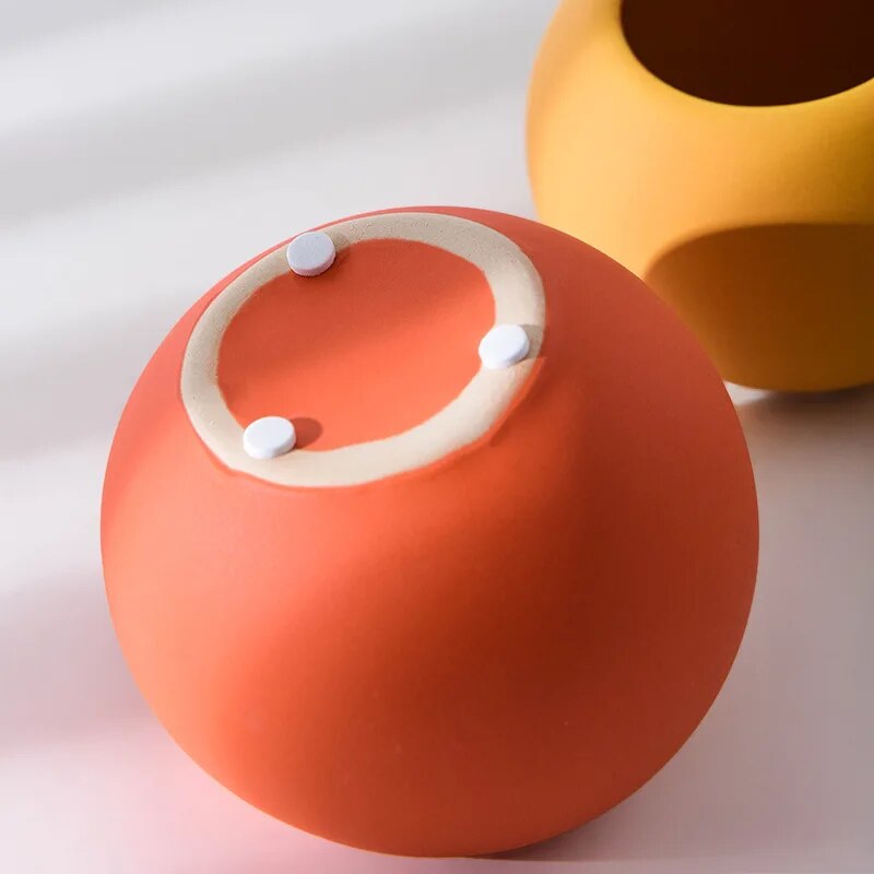 مزهريات سيراميكية صغيرة بتصميم موراندي نورديك، مزهريات إبداعية منعشة 