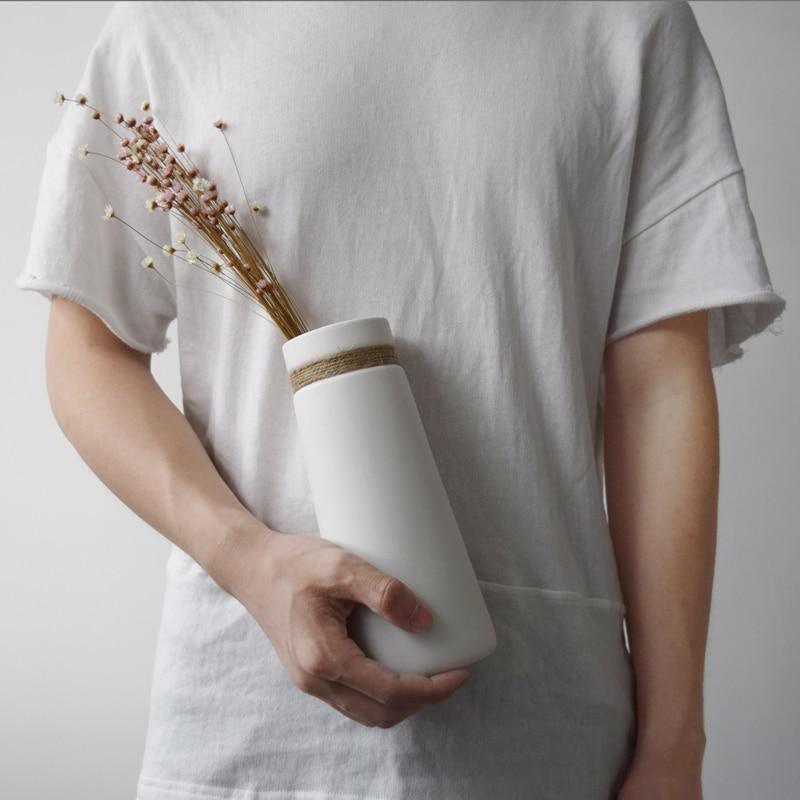 مزهرية سيراميك غير لامعة