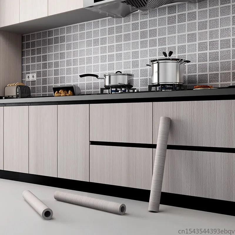 ورق جدران خشبي مقاوم للزيت للمطبخ 