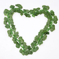 36 قطعة من أوراق الشجر، قطعة واحدة بطول 2.3 متر، ديكور منزلي، إكليل من أوراق اللبلاب الاصطناعية، نباتات كرمة مزيفة، أزهار متسلقة، إكليل من اللبلاب الأخضر