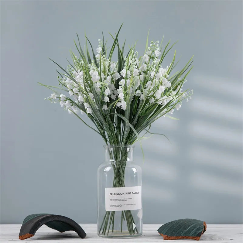 10 قطع من أوراق الكينا 12 بوصة، مجموعة من الفروع، نباتات بلاستيكية اصطناعية، أوراق سيقان خضراء، زهور صناعية لحفلات الزفاف، ديكورات منزلية الصنع