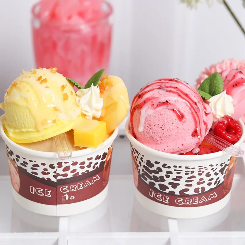 قطعة واحدة من كعكة الفاكهة الاصطناعية، بسكويت، زينة طعام وهمية، تصوير احترافي لمحاكاة الطعام، نموذج كعكة، زينة طاولة الشاي FCYY-MIX2