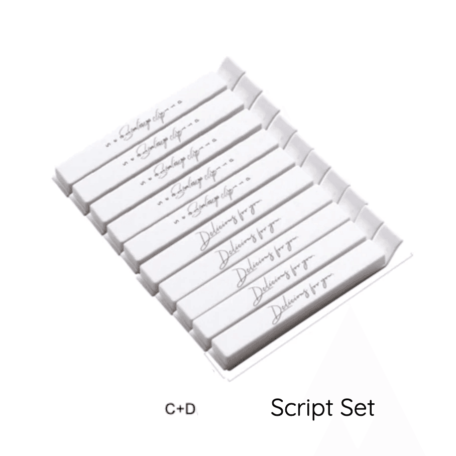 مجموعة مشابك الحقائب المزخرفة من 10 قطع