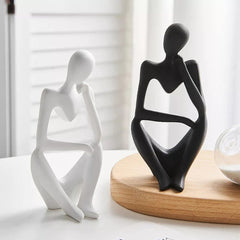 Abstract Thinker Figurine Sculpture