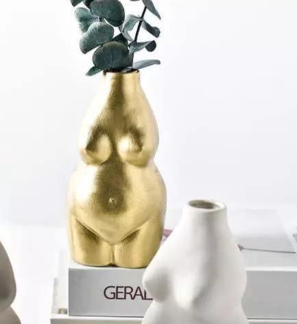Feminine Curves Nude Female Ceramic Vase
