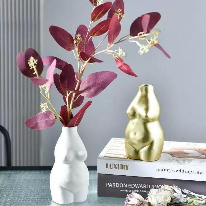 Feminine Curves Nude Female Ceramic Vase