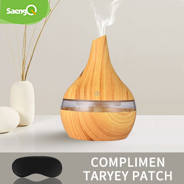 مرطب هواء بالموجات فوق الصوتية مصنوع من الخشب