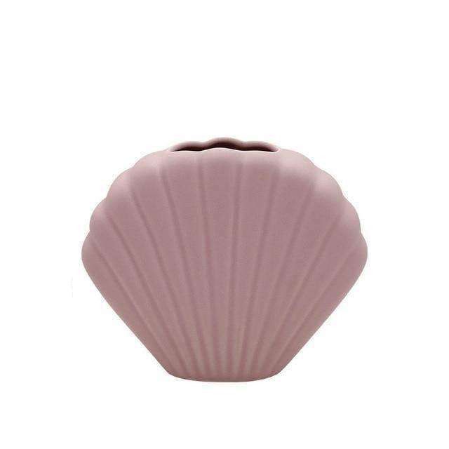 Colorful Seashell Vase