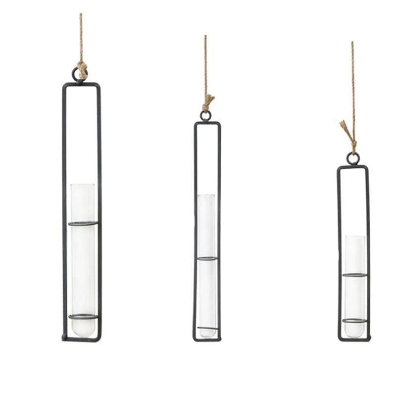 Hanging Iron Propagation Terrarium Vases