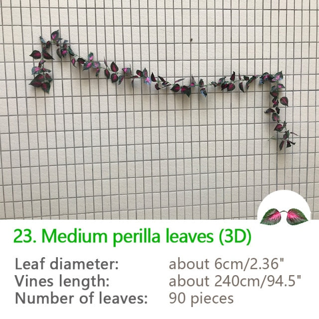 نباتات اللبلاب الاصطناعية المعلقة من الحرير الأخضر بطول 240 سم