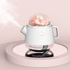 مرطب هواء محمول للعلاج العطري بالكريستال مع ملح الهيمالايا ورذاذ بارد