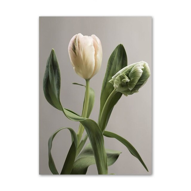 لوحة فنية جدارية خضراء تجريدية هندسية بسيطة لفتاة منحنية على قماش ملصق نورديك