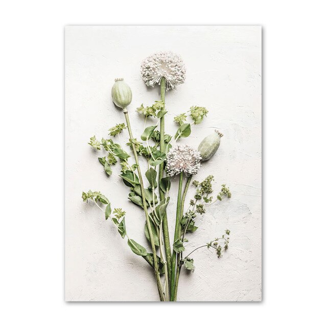 لوحة فنية جدارية خضراء تجريدية هندسية بسيطة لفتاة منحنية على قماش ملصق نورديك