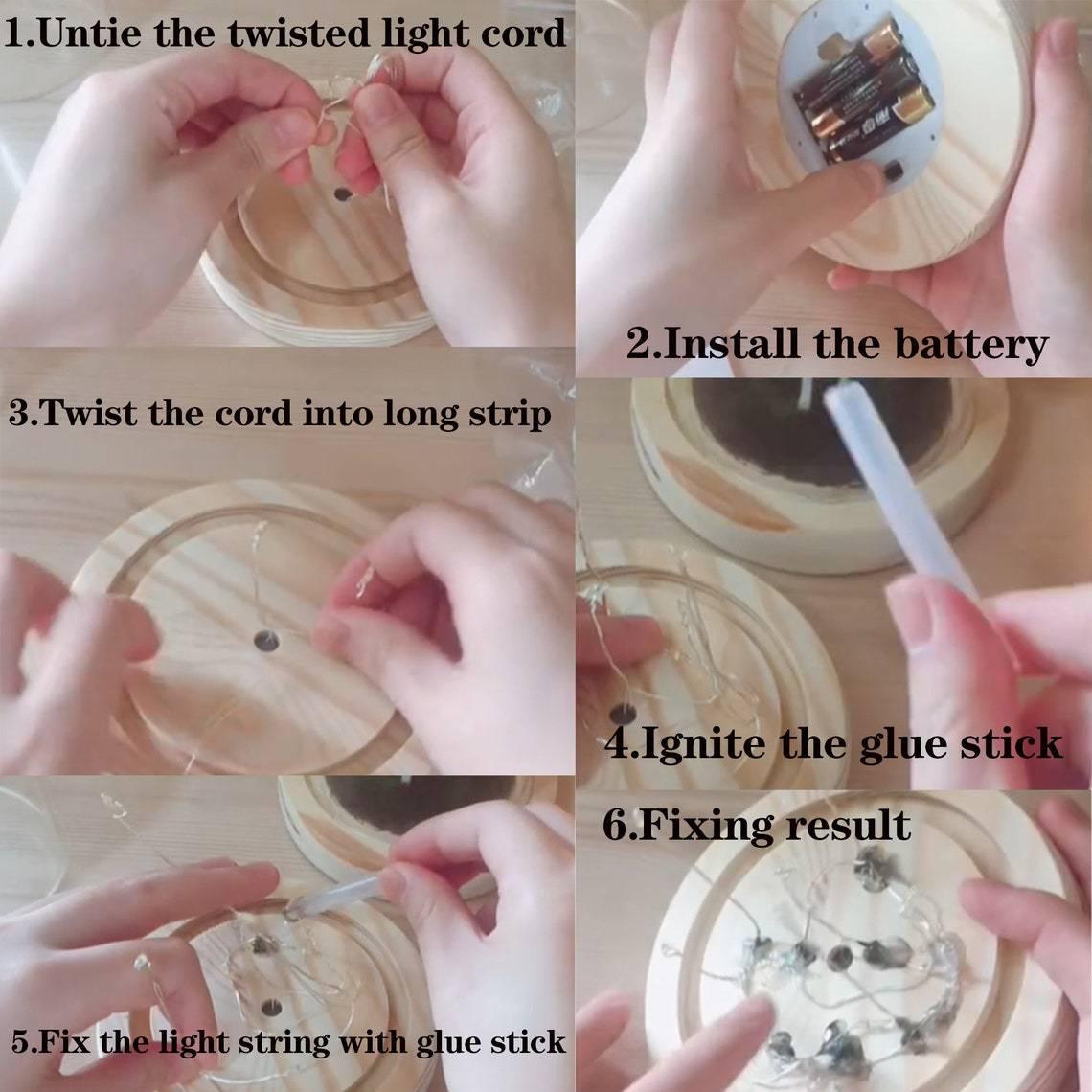 مجموعة مصباح الفطر المسحور DIY